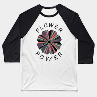 Flower Power Baseball T-Shirt